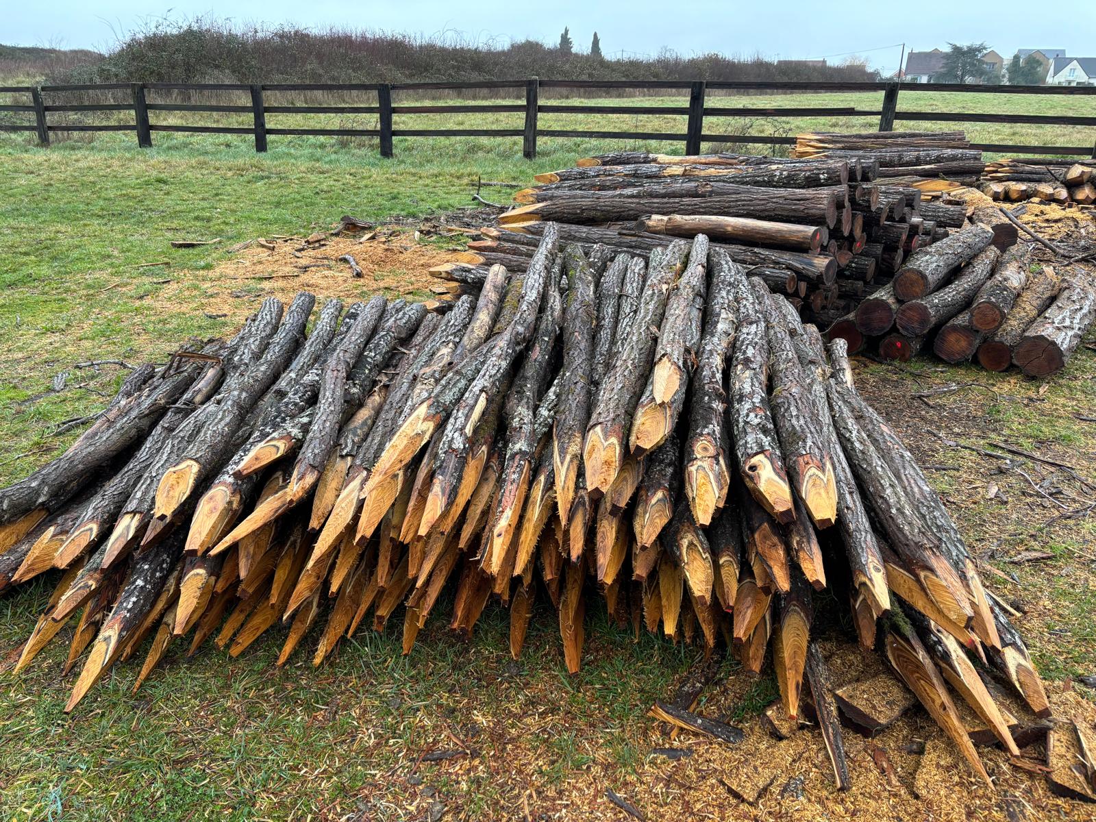 Stock bois de chauffage